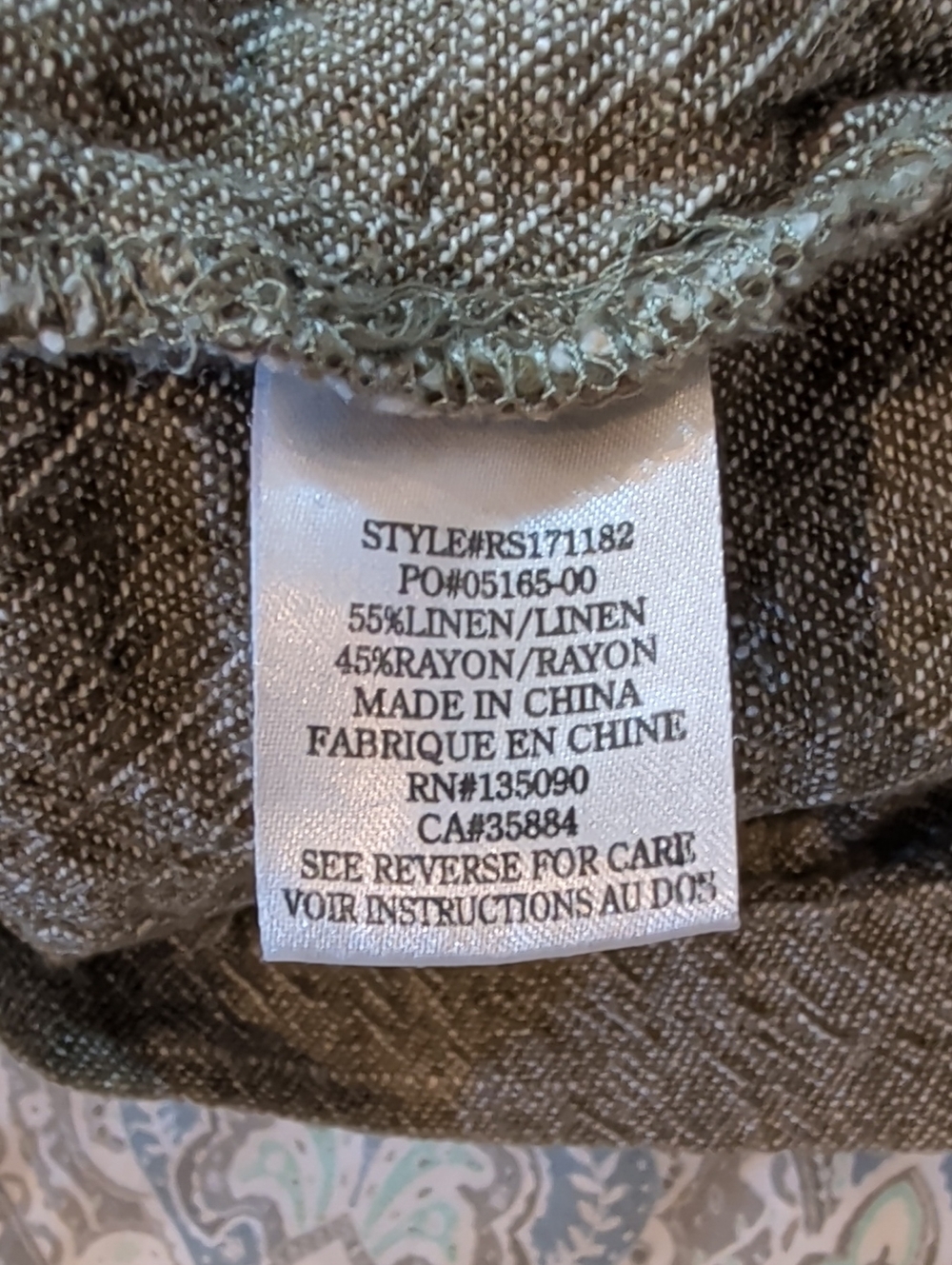 Women’s Tie-Waist Casual Shorts - Olive/Taupe - Picture 5 of 5